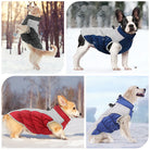 Hunde Winterjacke wasserdicht, warm, reflektierend, ideal für kaltes Wetter. Perfekt für kleine und große Hunde. Outdoor Hundebekleidung.