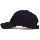 Schwarze Baumwoll-Baseballkappe, verstellbar, unisex, ideal für Sport, Golf und Hip-Hop. Perfekt für Frühling und Herbst.